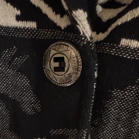 New Identity Black and Cream Horse print Jacket - Picture 5 of 10